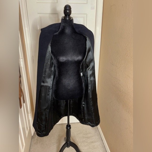 Bella Bicchi Women's classic Angora And Virgin Wool coat black Size 6 - Picture 4 of 13